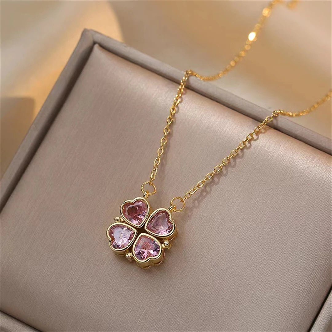 Collar Trébol de Corazones Colores - Lucky Heart