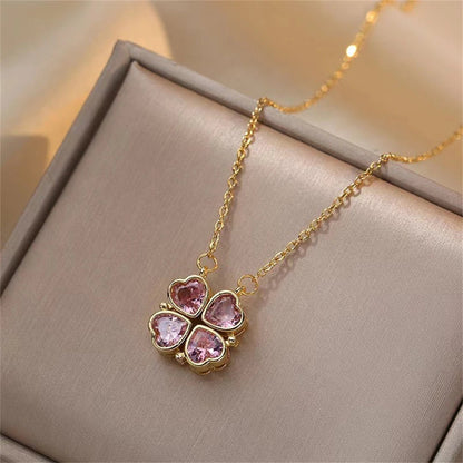 Collar Trébol de Corazones Colores - Lucky Heart